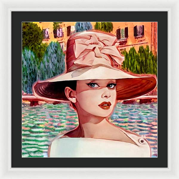 Audrey In Paris - Framed Print