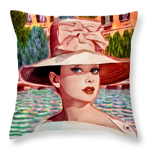 Audrey In Paris - Throw Pillow