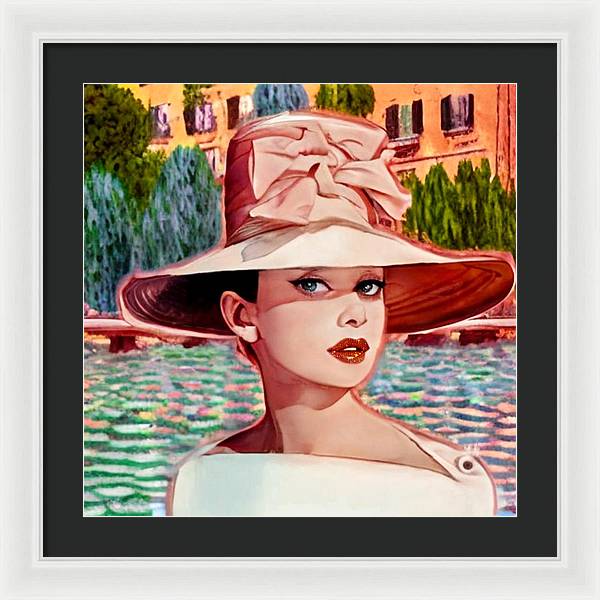 Audrey In Paris - Framed Print