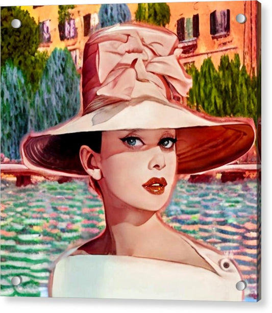Audrey In Paris - Acrylic Print
