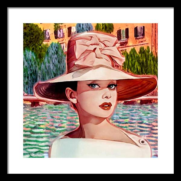 Audrey In Paris - Framed Print