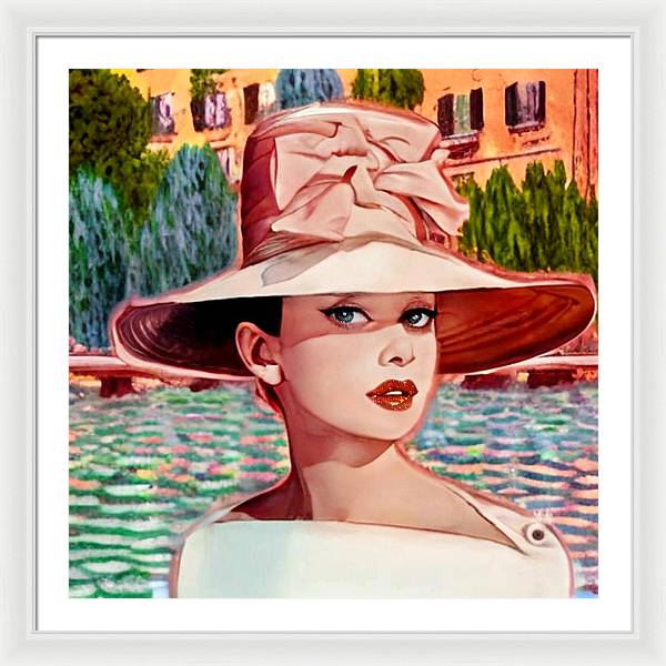 Audrey In Paris - Framed Print