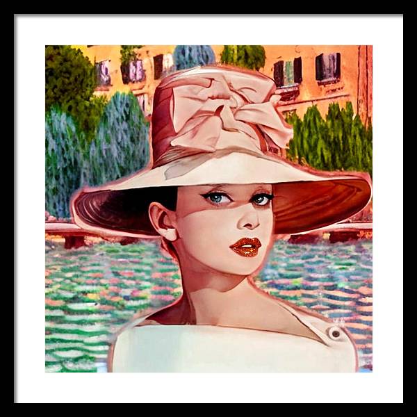 Audrey In Paris - Framed Print