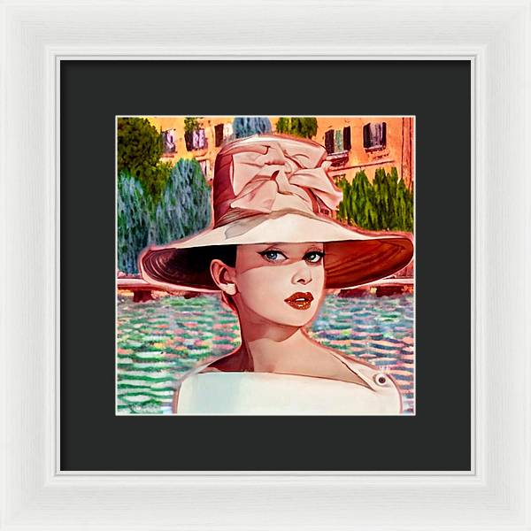 Audrey In Paris - Framed Print