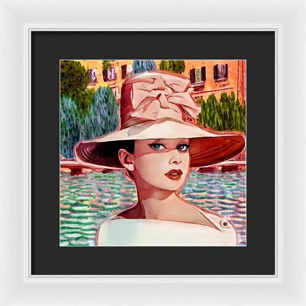 Audrey In Paris - Framed Print