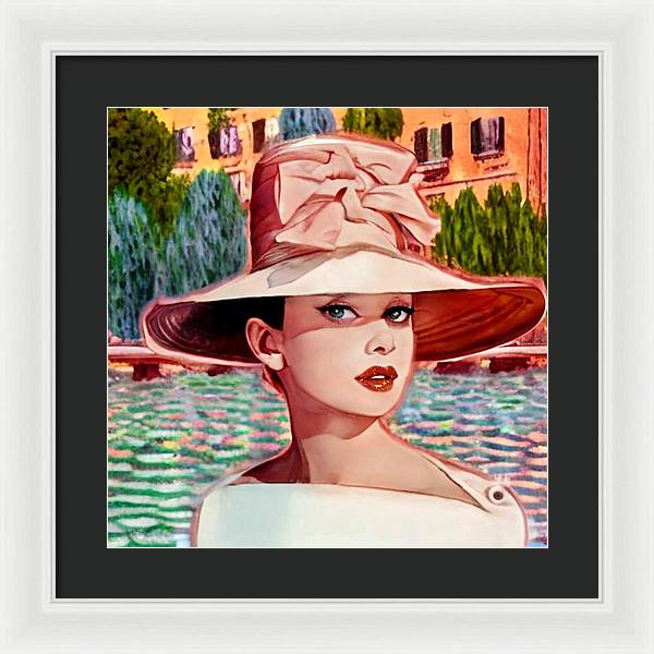 Audrey In Paris - Framed Print