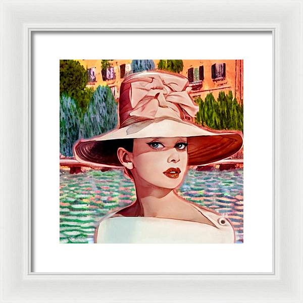 Audrey In Paris - Framed Print