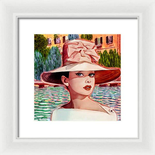 Audrey In Paris - Framed Print