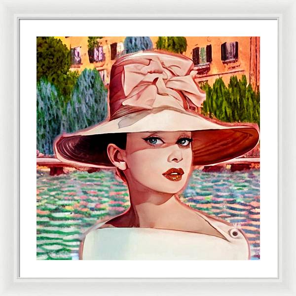 Audrey In Paris - Framed Print