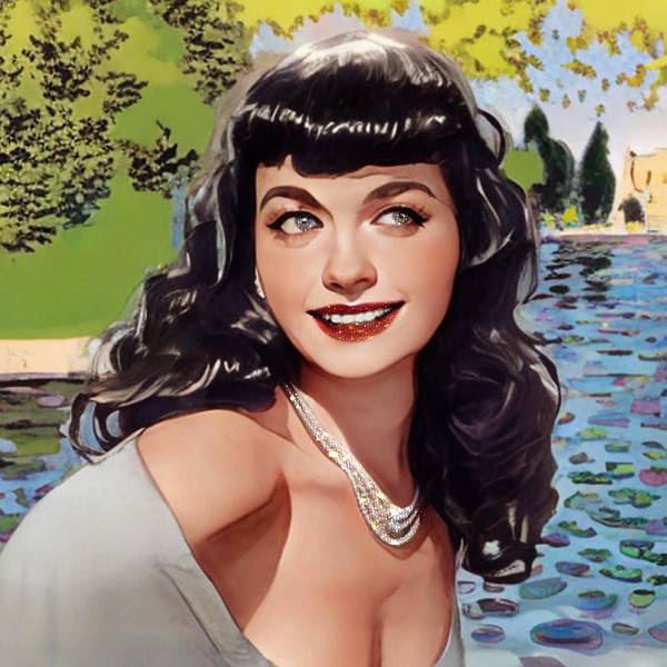 Bettie In Paris - Square Art Print