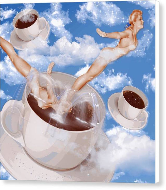 But, First Coffee - Canvas Print