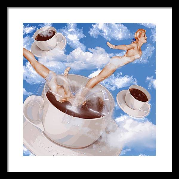 But, First Coffee - Framed Print