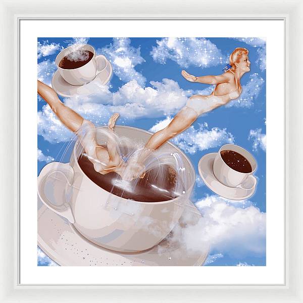 But, First Coffee - Framed Print