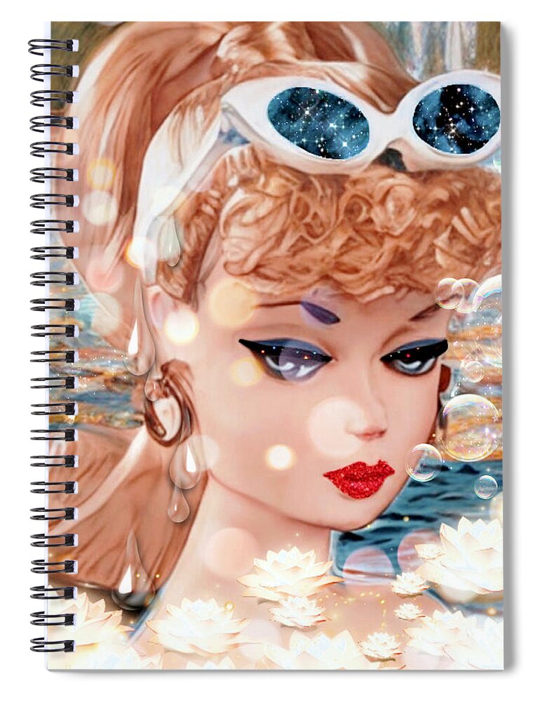 Coming-Up-For-Air Barbie - Spiral Notebook
