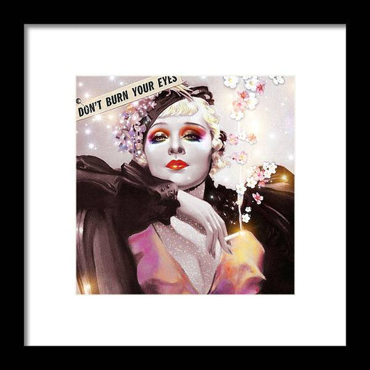 Don't Burn Your Eyes - Framed Print