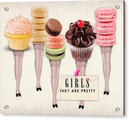 Girls They Are Pretty (v1) - Acrylic Print