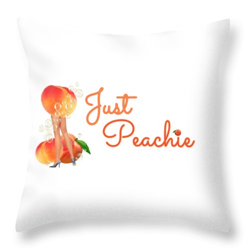 Just Peachie v2 - Throw Pillow