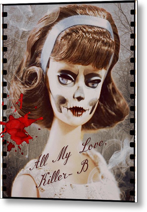 Killer B - Halloween Metal Print