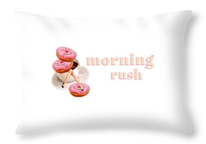 Morning Rush v2 - Throw Pillow