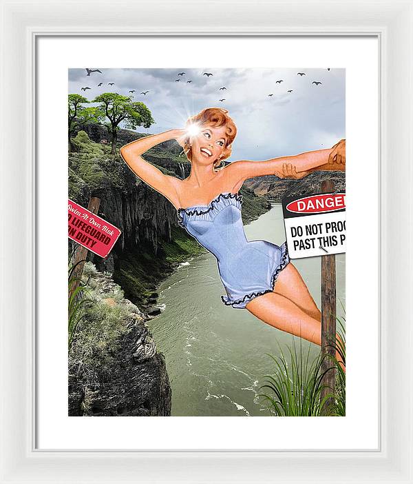 Save Me From My Canyon Selfie - Framed Print