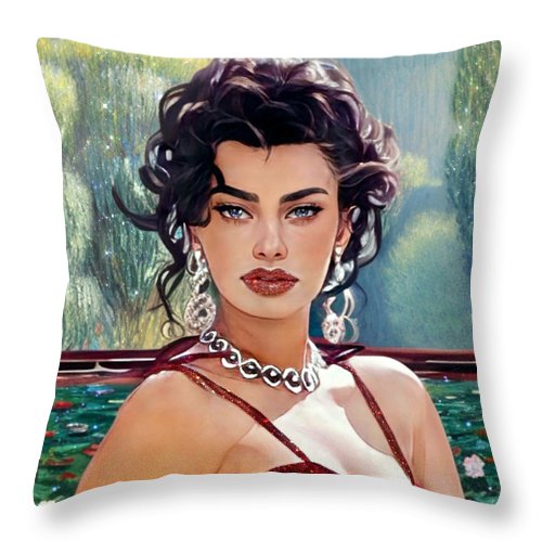 Sexy Sophia - Throw Pillow