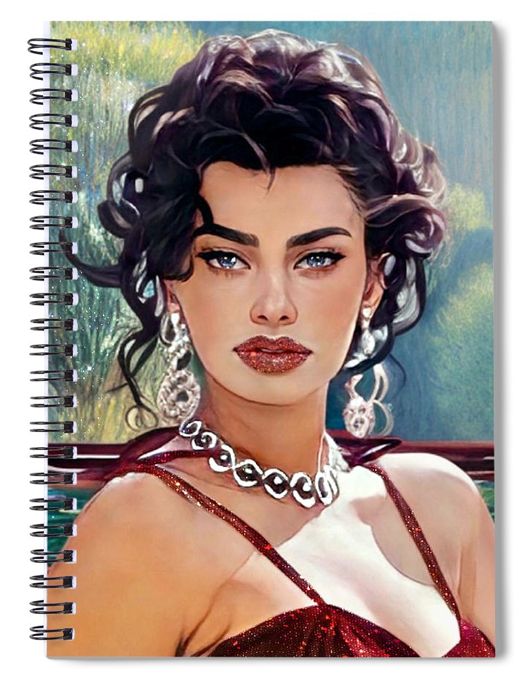 Sexy Sophia - Spiral Notebook