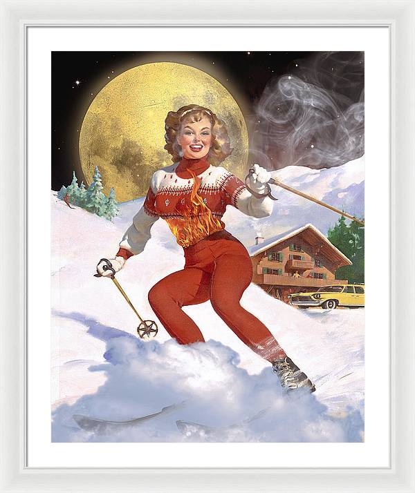 She Has A Fire In Her Belly  - Framed Print