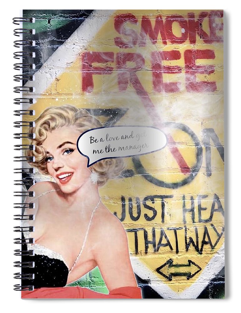 Smoking No-Smoking Zone - Spiral Notebook