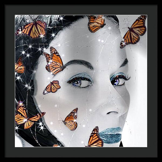 The Butterfly Catcher - Framed Print