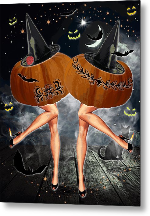 The All-Hallow Eves - Halloween Metal Print