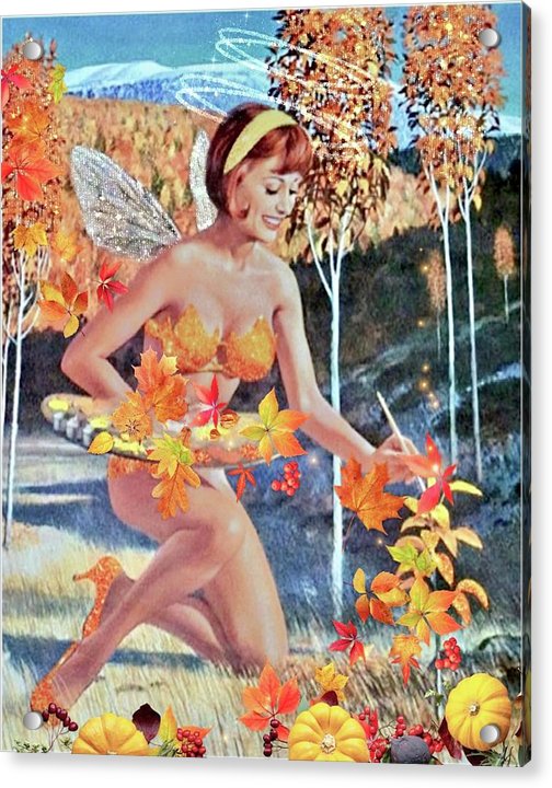 The Autumn Fairy - Acrylic Print