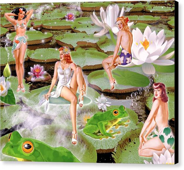 The Lily Pad Girls - Canvas Print