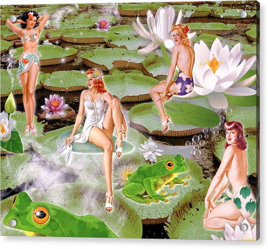 The Lily Pad Girls - Acrylic Print