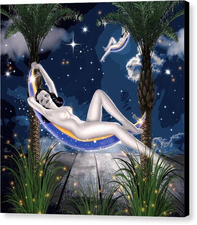 The Nude Moon Phase - Canvas Print