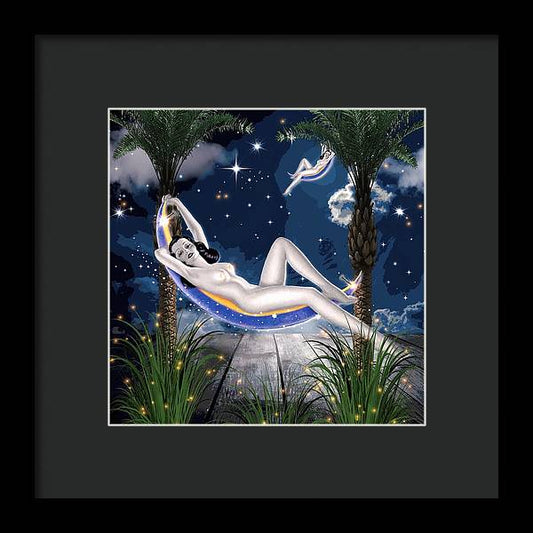 The Nude Moon Phase - Framed Print