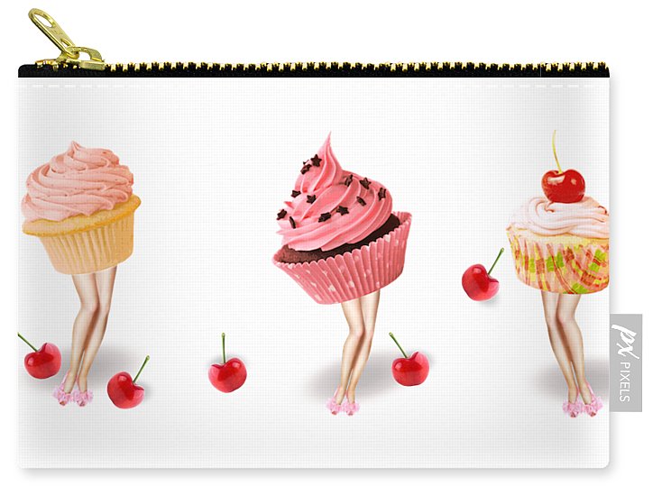 The Pink Cupcake Trio - Carry-All Pouch