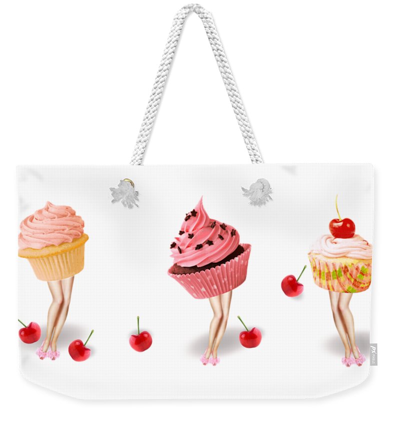 The Pink Cupcake Trio - Weekender Tote Bag