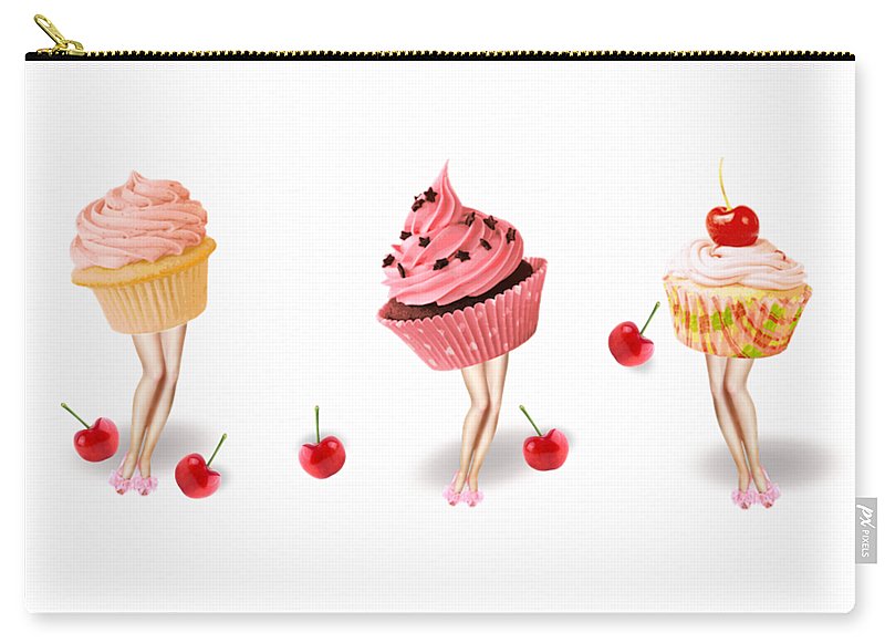 The Pink Cupcake Trio - Carry-All Pouch