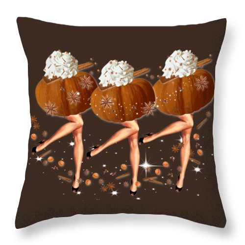 The Pumpkin Spice Girls - Throw Pillow