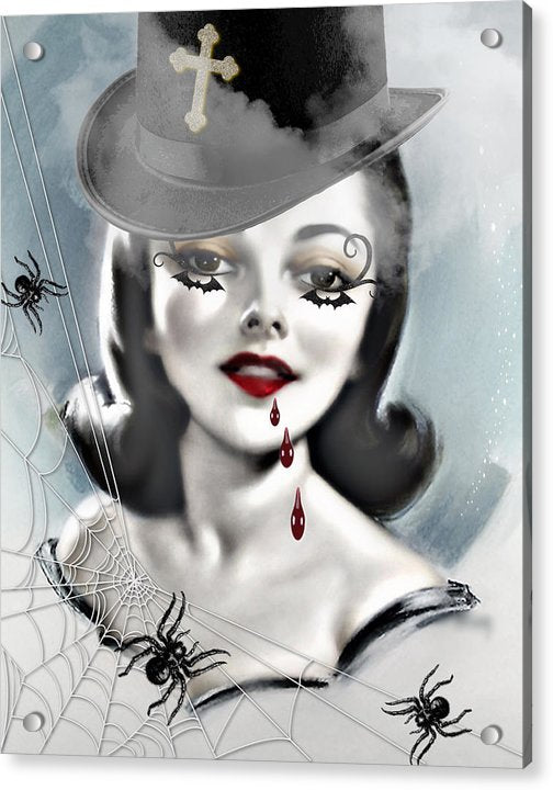 The Vampiress - Halloween Acrylic Print