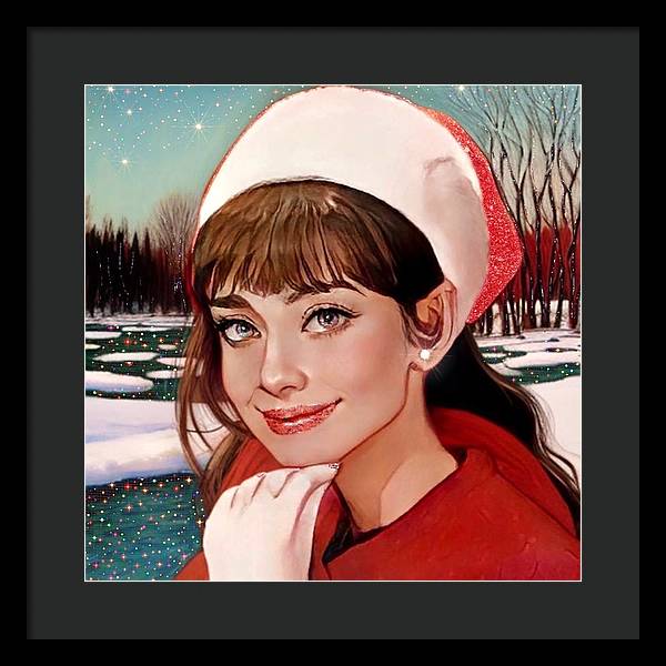 Winter Audrey - Framed Print