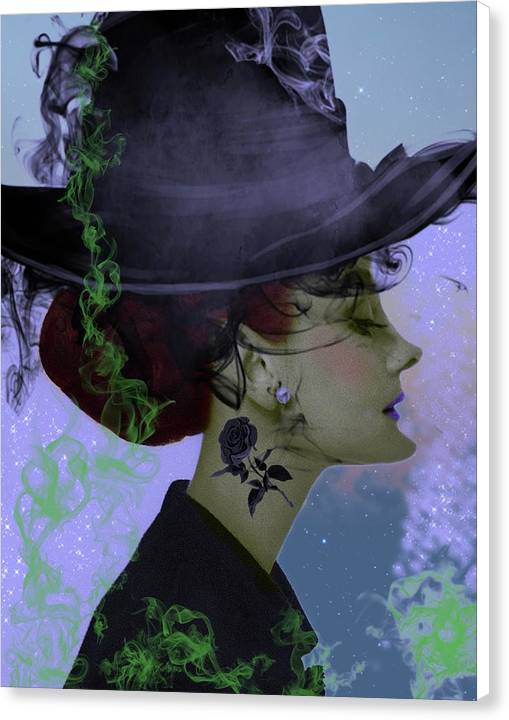 Witch Audrey - Halloween Canvas Print
