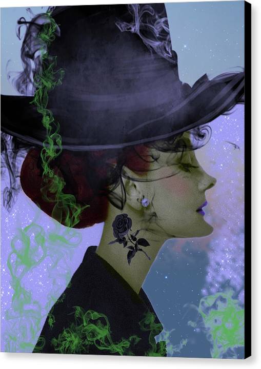 Witch Audrey - Halloween Canvas Print