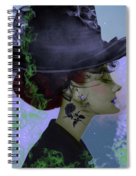 Witch Audrey - Halloween Spiral Notebook