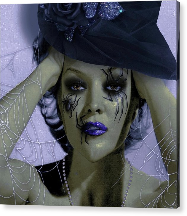 Witch Marilynn - Halloween Acrylic Print