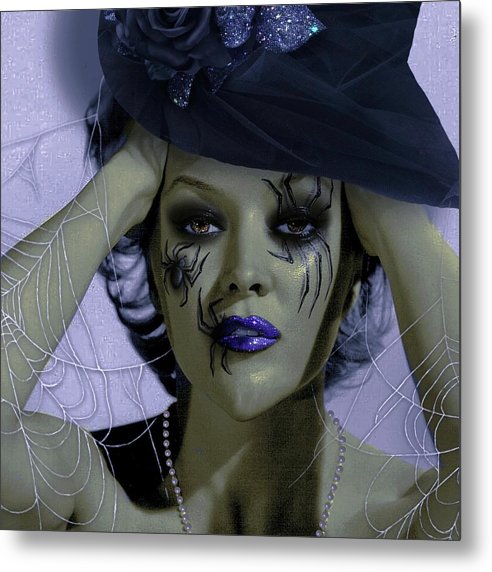 Witch Marilynn - Halloween Metal Print